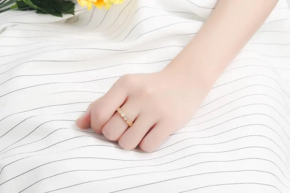 18 К позолоченное 100% подлинное 925 пробы Серебряное ювелирное изделие CZ набор из