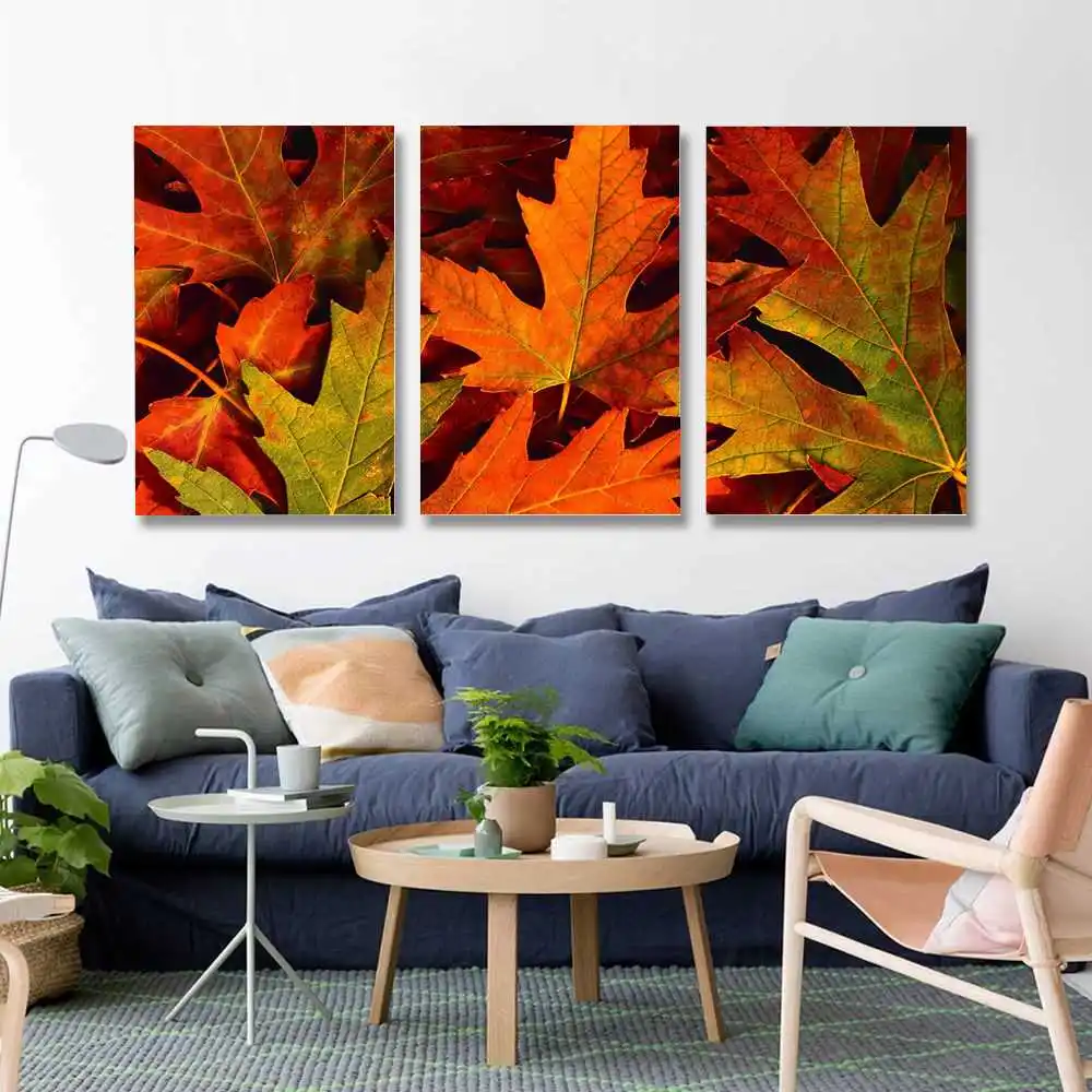 

Maple Leaf modern Art interior Wall posters decoration Landscape for room aesthetic wall charts