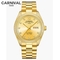 carnival sapphire mirror men sport business watch top brand luxury automatic fashion miyota mechanical watches clock