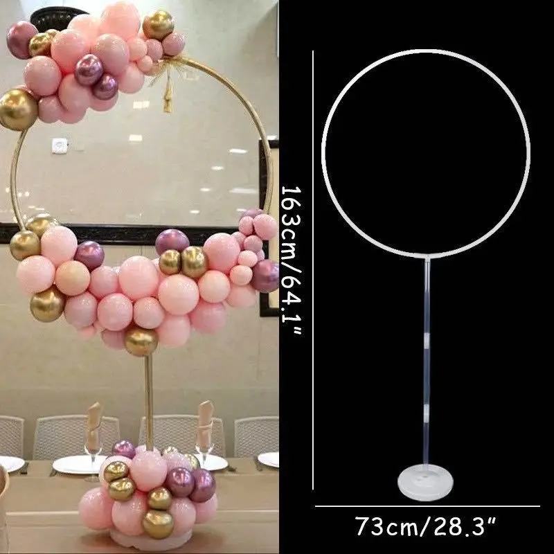

New Round Circle Balloons Stand Balloon Hoop Holder Arch Wedding Backdrop Ballon Frame Baby Shower Kid Birthday Party Decoration