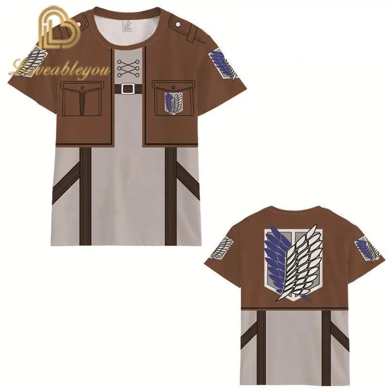 

Neweat Attack on Titan T Shirt 3D Print Fashion Short Sleeve Tshirt Streetwear Casual Summer Tee Shirts Tops
