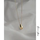 Женское Ожерелье Peri'sBox с подвеской в виде капли воды, цепочка из стерлингового серебра 925 пробы со слезами, подарочное ожерелье