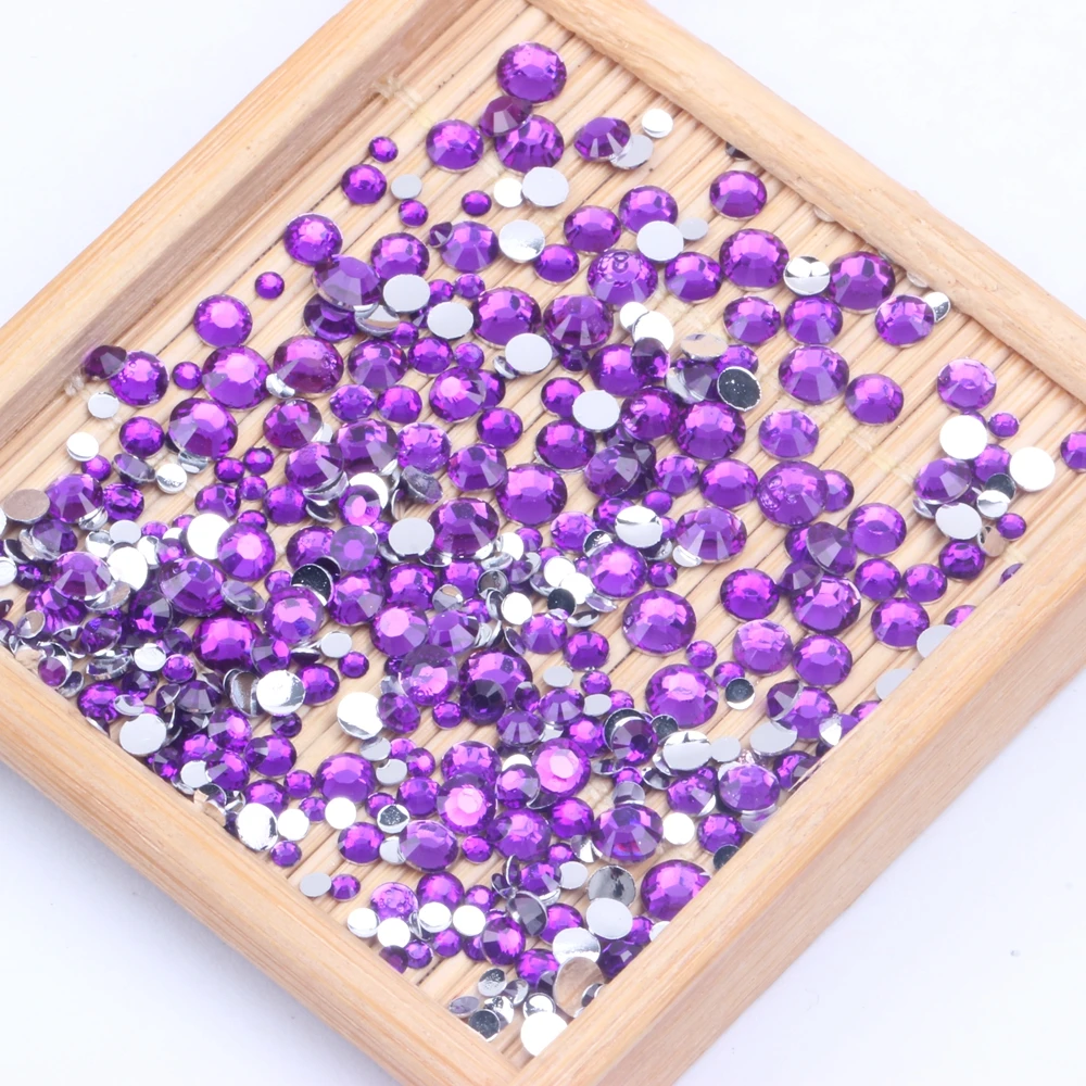 Украшения для ногтей 4 мм 1000 шт. стразы из смолы без горячей фиксации дизайна