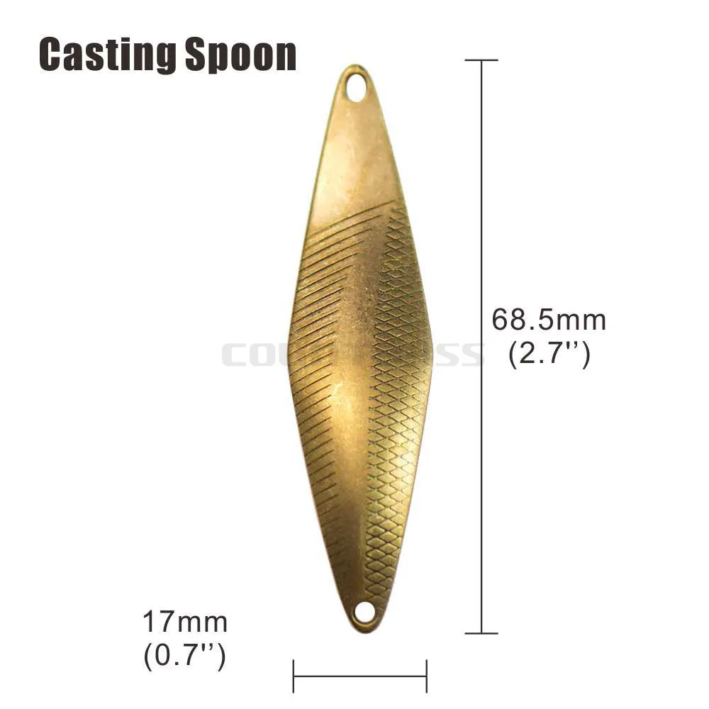 50 шт. латунные бланцы для рыбалки на щуку 10 г унций | Спорт и развлечения