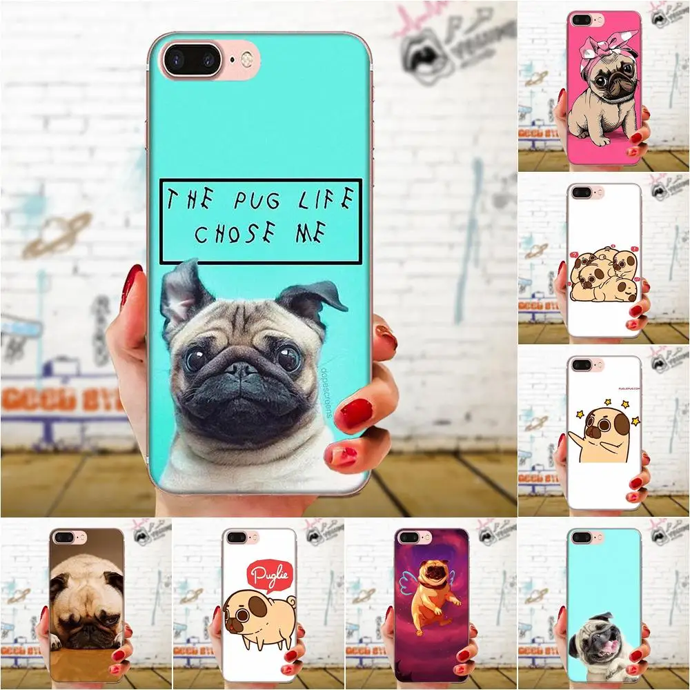 Мягкий из ТПУ с надписью I Love книжная полка фигурой мопса для Huawei NOVA 2 V20 Y3II Y5 Y5II Y6 Y6II