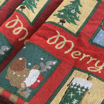 

Cotton Jacquard Christmas Table Runner Kitchen Dining Party Xmas Tablecloth Runner Decoration For Home Caminos De Mesa Modernos
