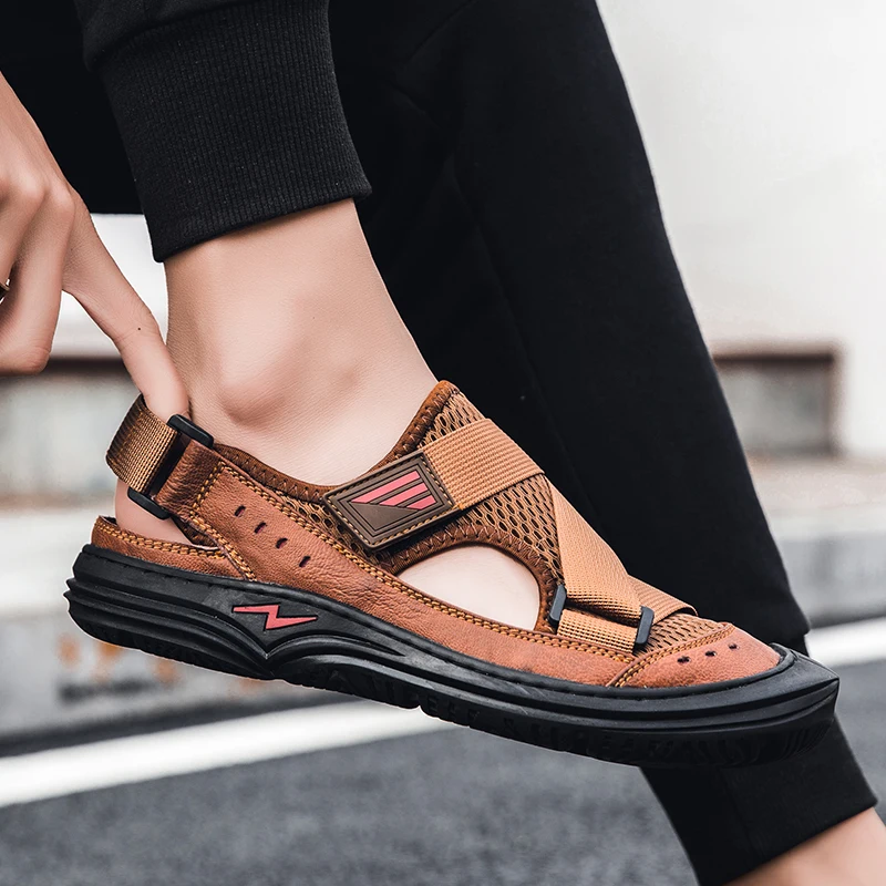 

Sandalias Romanas Safety Sandals Shoes Men Outdoor Summer Beach Sandalias Deportivas Hombre Zandalias Sport Slide Women For 2020