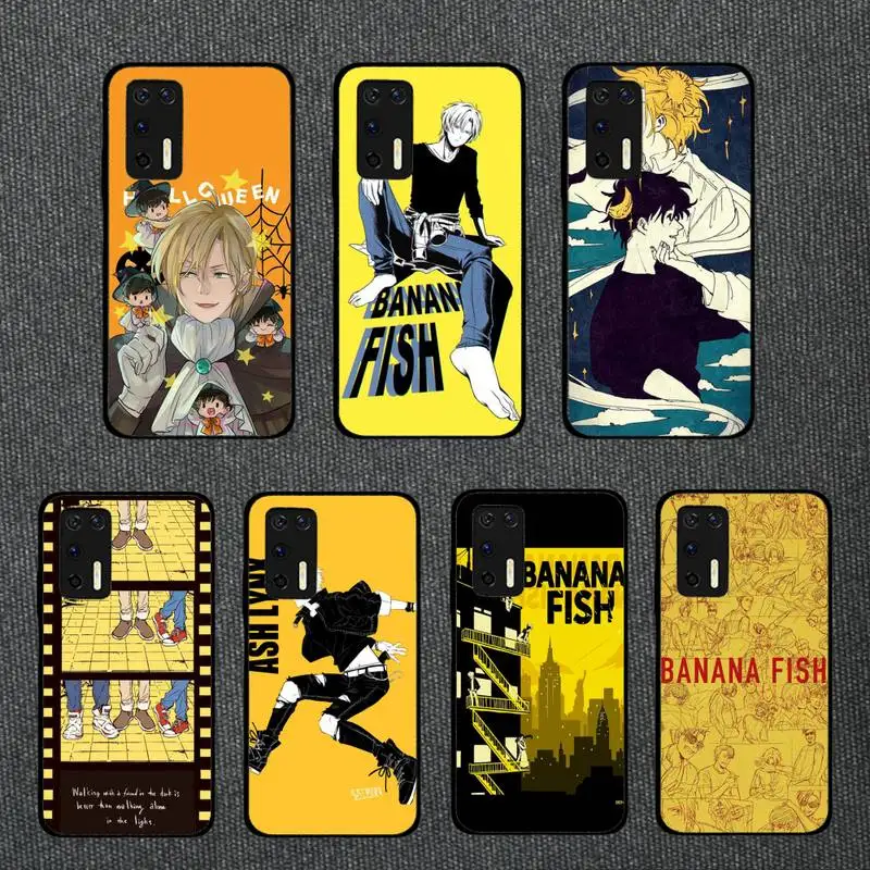 

Banana Fish Phone Case For Huawei Honor Y 7 2019 6p 8s 20 30 Pro 9 S Psmart V30 Pro Honor8 9 10 Lite Carcasa Funda