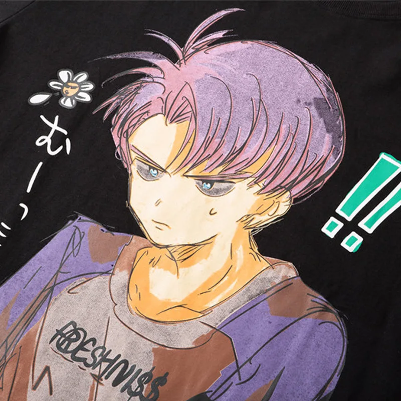 

Japanese Anime Manga Boy Printed Sweatshirt Men Spring Loose O-Neck Pullover Men Harajuku High Street Autumn Streetwear Couple