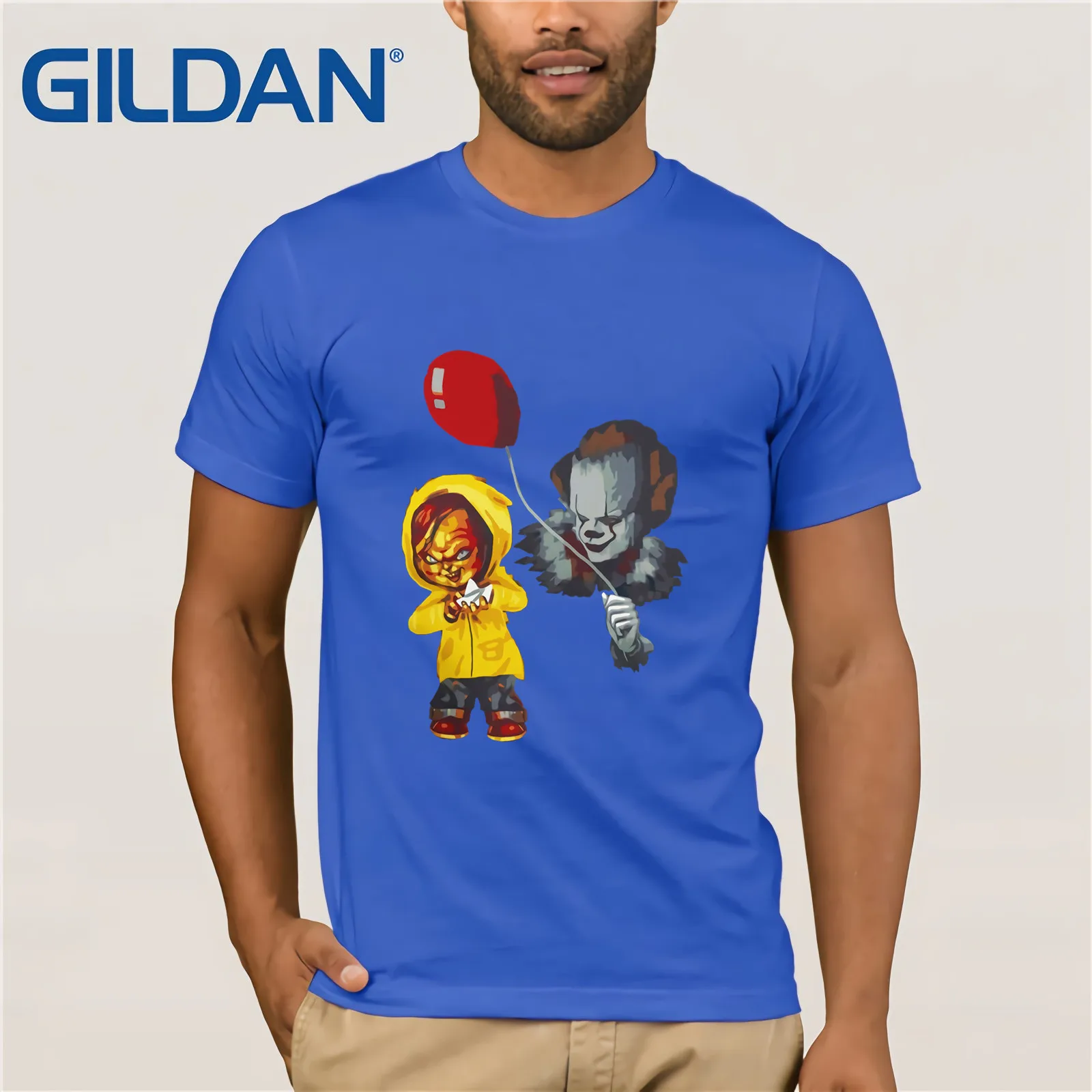 Это Pennywise Джорджи Чаки Стивен Кинг футболки 2019 Летняя мужская футболка с коротким