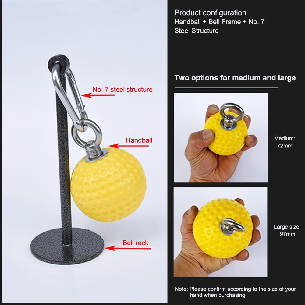 

72/97mm Pull up Balls Non-Slip Hand Grips Strength Trainer Exerciser Hand Grip Ball Exerciser Finger Trainer Grip New Upgrade
