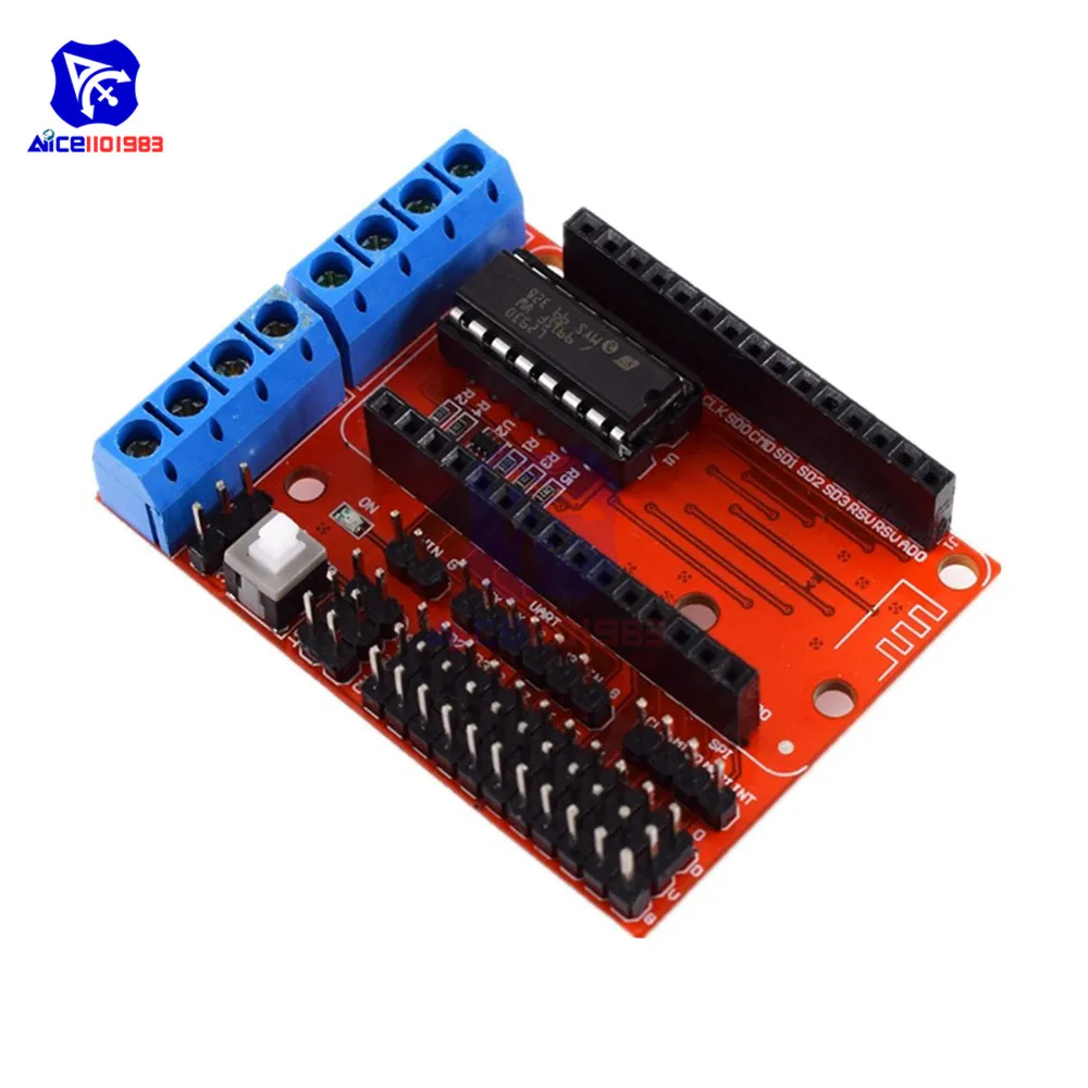 Набор для разработки diymore NodeMCU V2 L293N Щит двигателя ESP12E CP2102 ESP8266 самостоятельной
