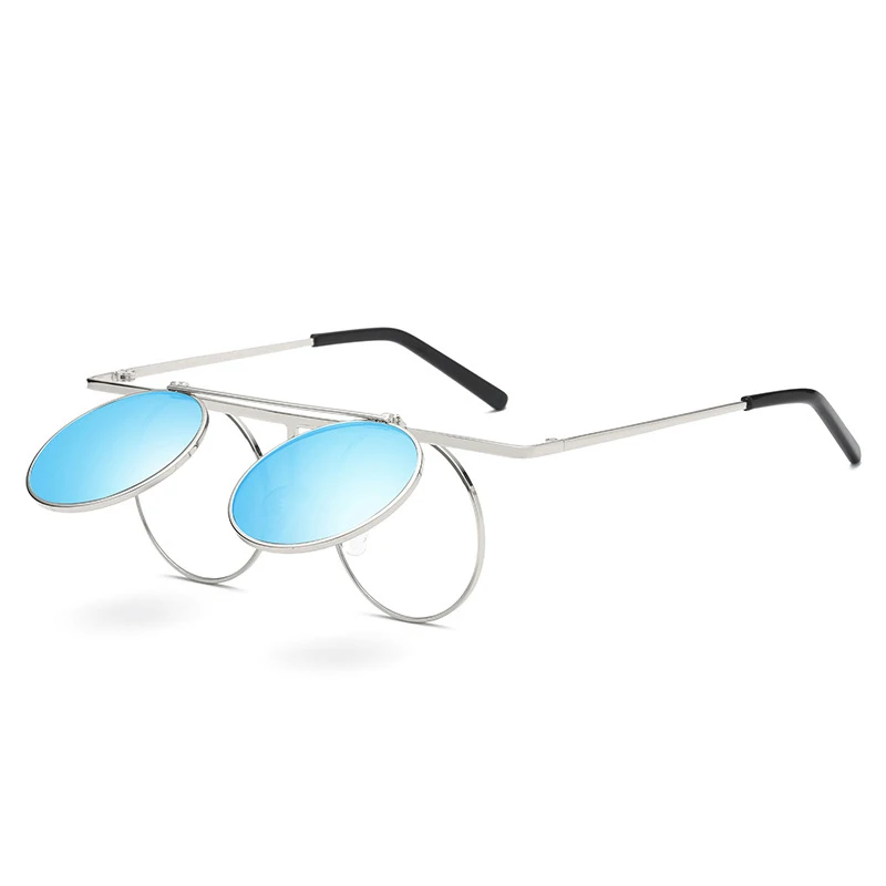 Солнцезащитные очки в стиле стимпанк для мужчин и женщин круглые брендовые