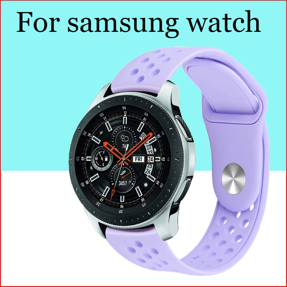 Спортивный ремешок для samsung gear S3 Frontier/классический 20 мм силиконовый часов R760/R770
