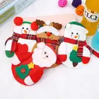 2021 Рождественский Декор, Рождественские декоративные столовые приборы, держатель для столовых приборов, вилка, нож, ложка, набор карманных украшений, Рождественская сумка