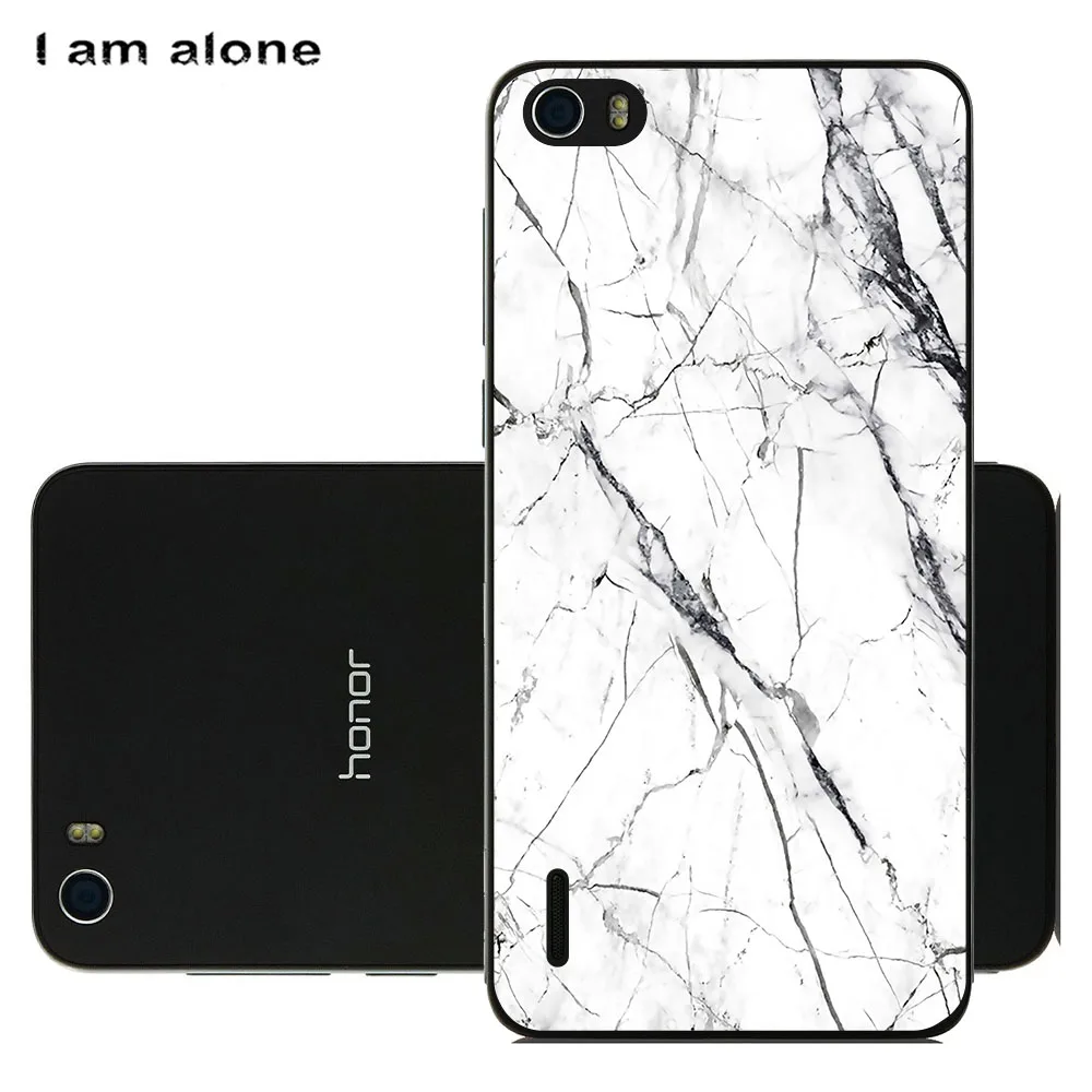 phone bags cases for huawei honor 6 6 plus 6a 6c 6c pro 6x case cover fashion marble inkjet painted shell bag free global shipping