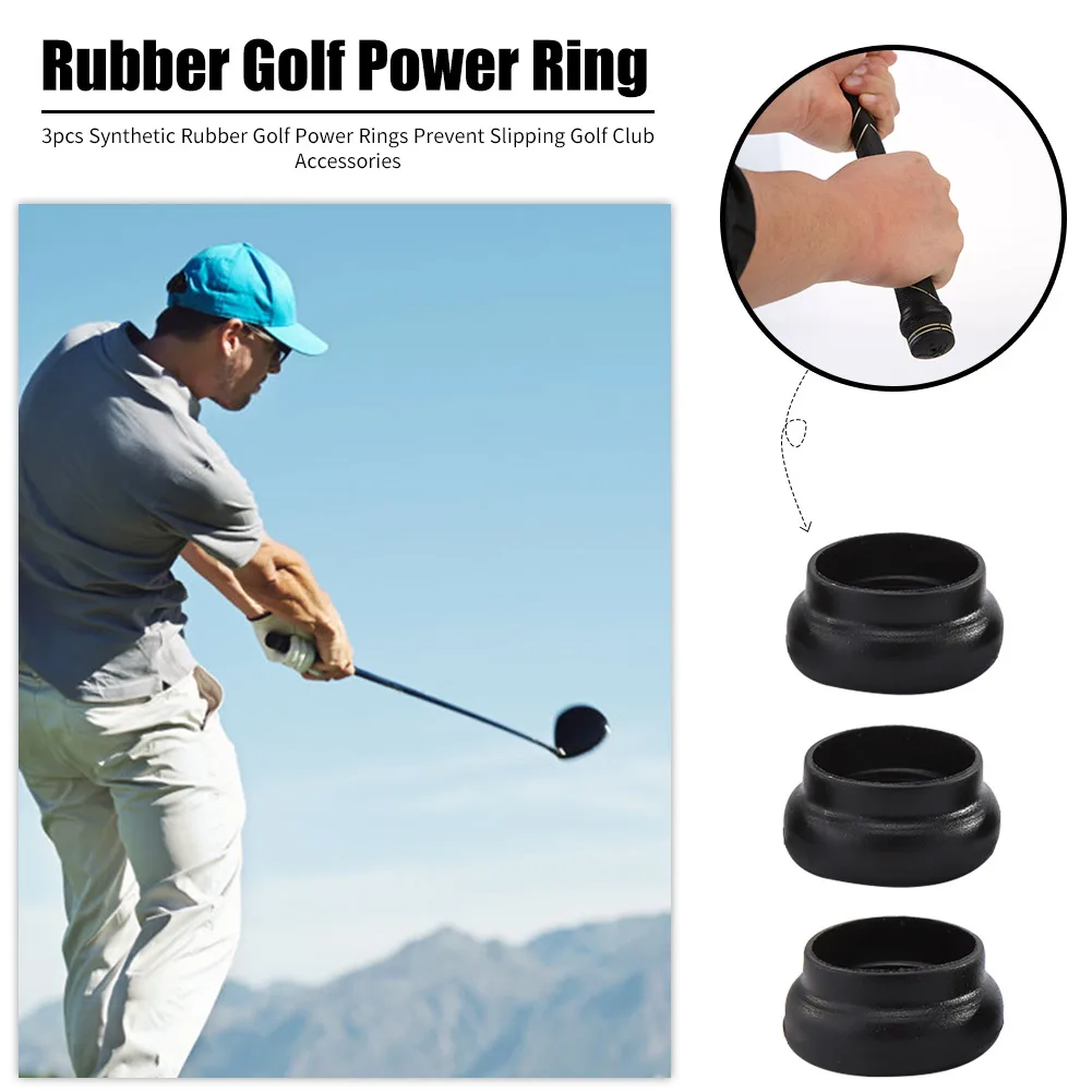 3 шт. синтетические резиновые кольца для гольфа предотвращают скольжение