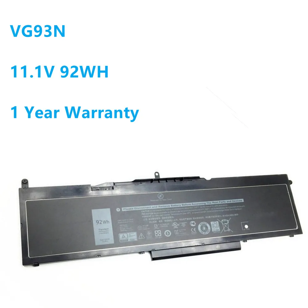 VG93N Laptop Battery For DELL Precision 15 3520 Series Tablet WFWKK VG93N 11.1V 92WH