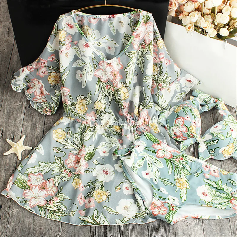 Новое прибытие Южная Корея Xl женский купальник бикини три комплекта треугольных