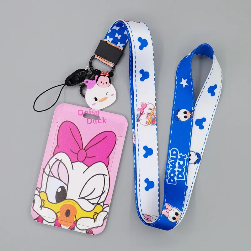 yq040 donald daisy duck key lanyard phone strap usb office student id badge holder lariat cartoon keychain lanyard jewelry gift free global shipping