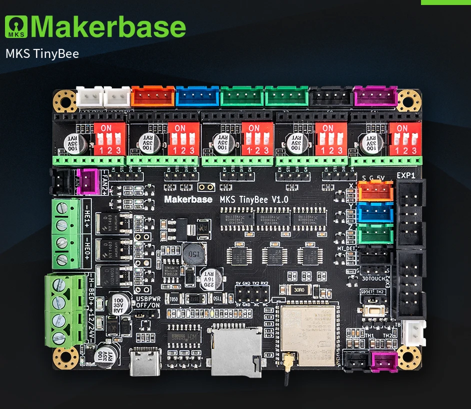 Makerbase MKS TinyBee плата управления для 3D-принтера ESP32 MCU детали TFT-экран Wi-Fi функция