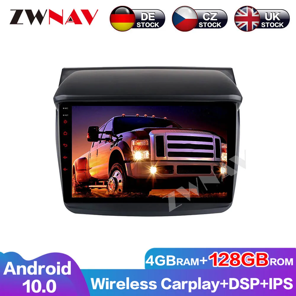 

Multimedia 128G Android10 Auto Radio DSP DVD Player Audio Touch Screen Car For Mitsubishi Triton L200 2007-2014 GPS Head Unit