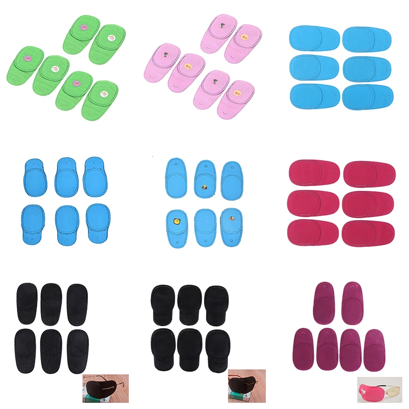 

6pcs/set Children's Amblyopia Training EyeshadeCover Vision Correction Glasses Accessories Shading Eye Stickers Multi Styles