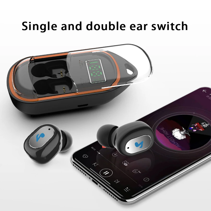 

Auriculares Bluetooth Headset Tws Wireless Fone De Ouvido Earphones Audifonos Inalambrico Earbuds Gaming Earphone Music White