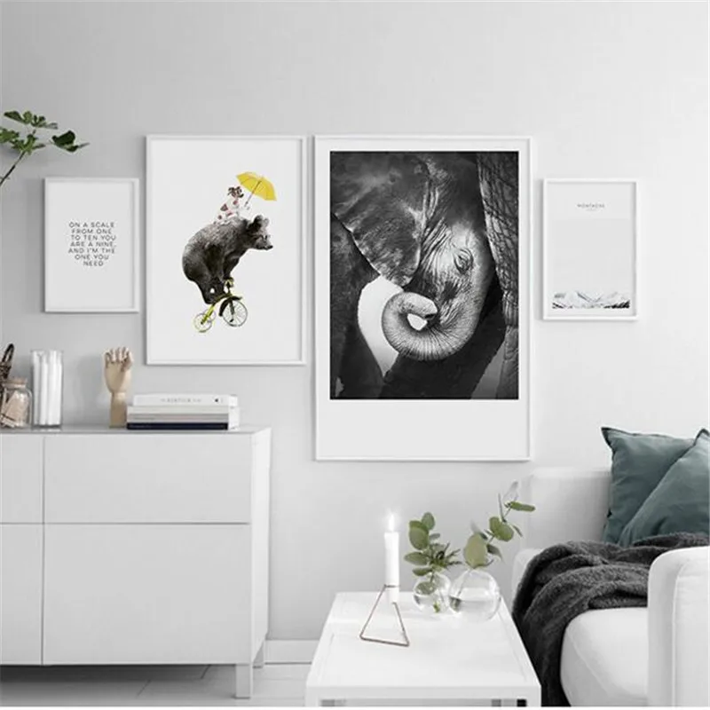 

Europe Simplicity Animal living room Canvas Art Decorative Painting Poster Picture Album Home Decor Wall Decoration Accessory