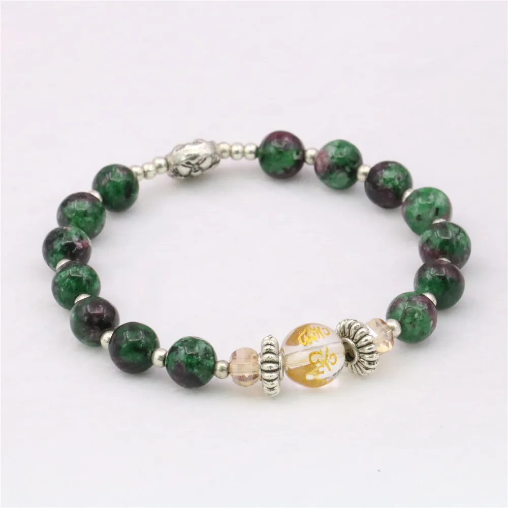 Натуральный Камень Круглый бисер браслет из бисера Йога ювелирные изделия