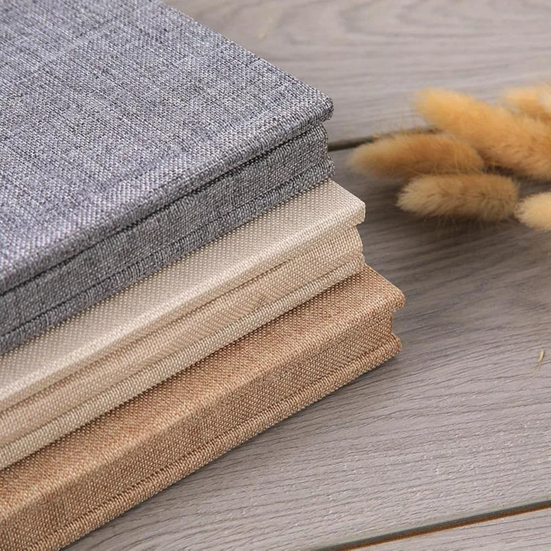 Индивидуальные Лен 10 дюймов DIY Фотоальбом может выгравированы имя подарок