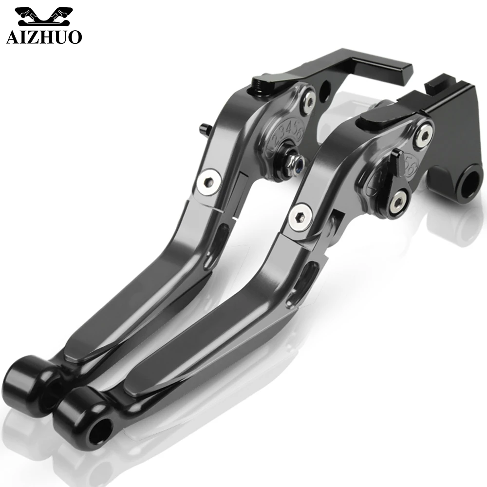 Для поездок на мотоцикле Ducati 848 848 EVO 2007-2013 2008 2009 2010 2011 2012 мотоцикла с ЧПУ сцепные рычаги Регулируемая Складная Выдвижная - Цвет: gray A