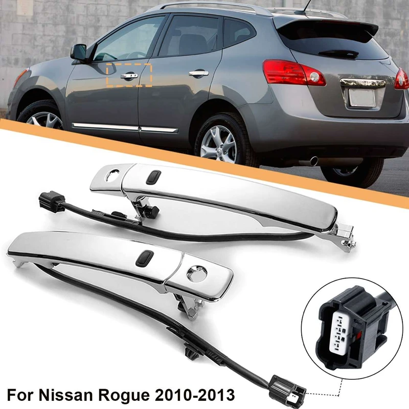 

Передняя и внешняя дверная ручка автомобиля для Nissan Rogue 2010, 2011, 2012, 2013, 80640-CA012, 80645-CA000, левая и правая стороны