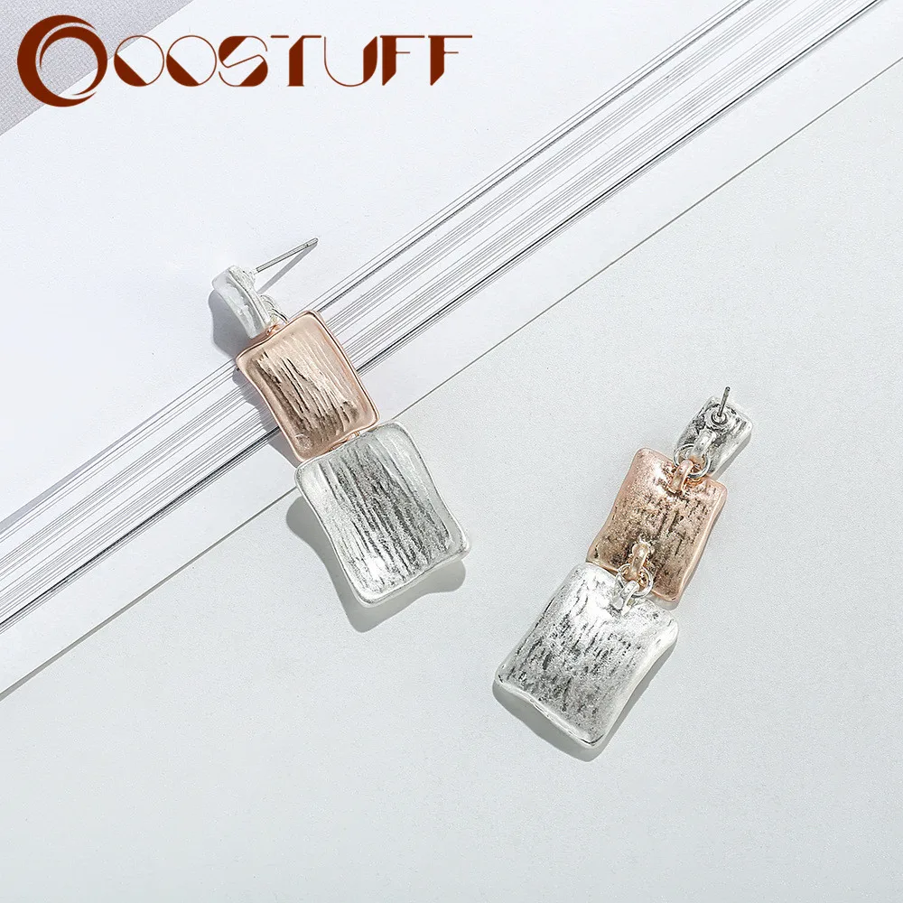 

Корейские модные Висячие серьги, большие квадратные винтажные аксессуары, серьги, ювелирные изделия для женщин, длинные подвесные необычны...