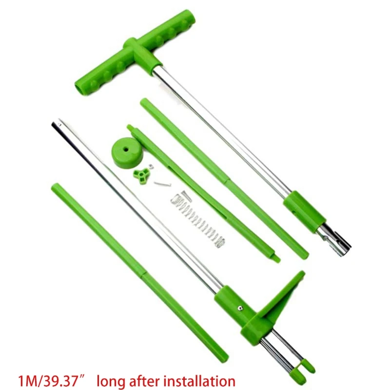 

2021 New Manual Weeder 39" Long Reinforced Aluminum with 3 Stainless Steel Claws Portable