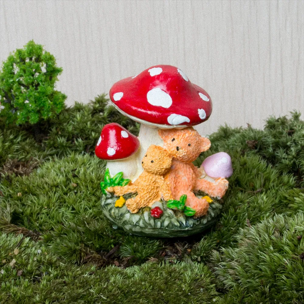 

Mini Resin Mushroom House Garden Decoration Accessories Fairy Garden Miniatures Bonsai DIY Craft Different Style For Choose