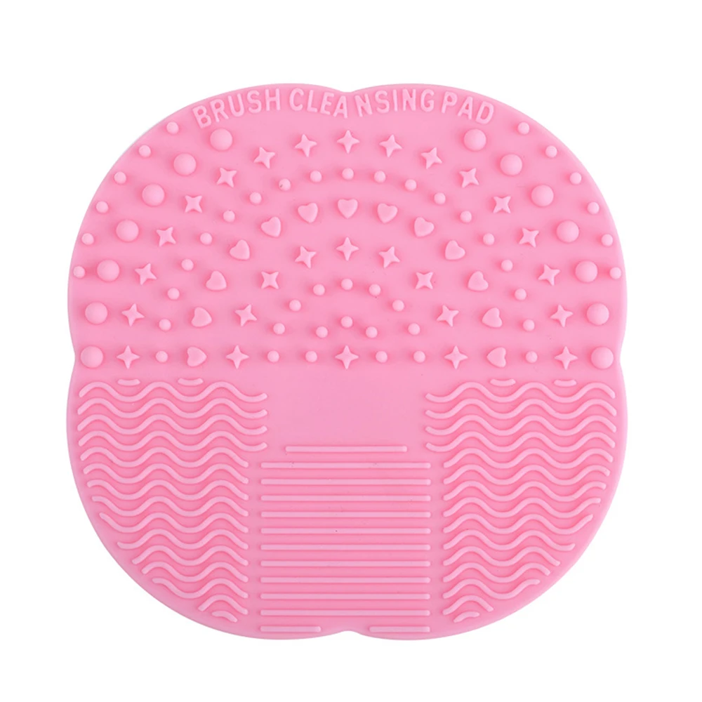 pink 1 шт. Силиконовые кисти для макияжа коврик для очистки макияжа моющая щетка чистящий коврик косметические кисти силикагель скруббер доска - Цвет: pink