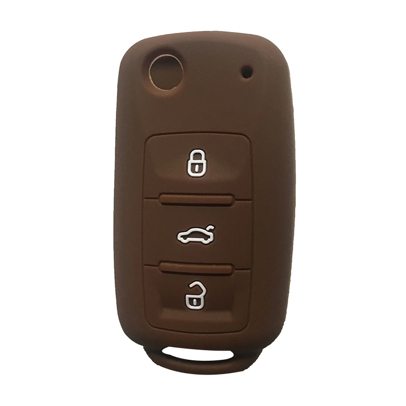 Чехол для автомобильного ключа силикагелевый чехол Vw Golf Jetta Passat Beetle Polo Bora с 3