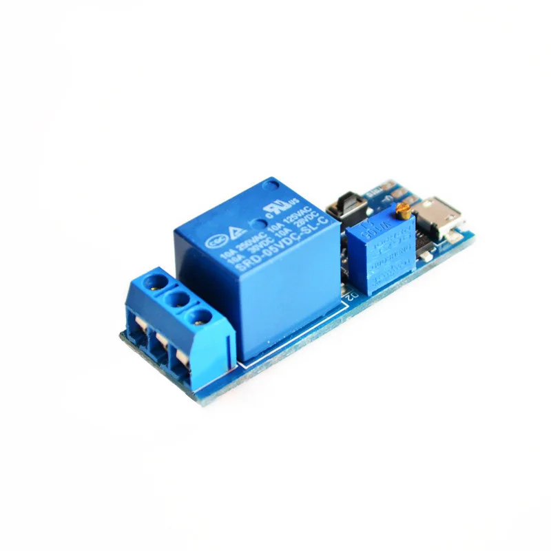 Релейный модуль с кнопкой переключателя/Micro USB/потенциометром 10 А 250 В/10 30 В