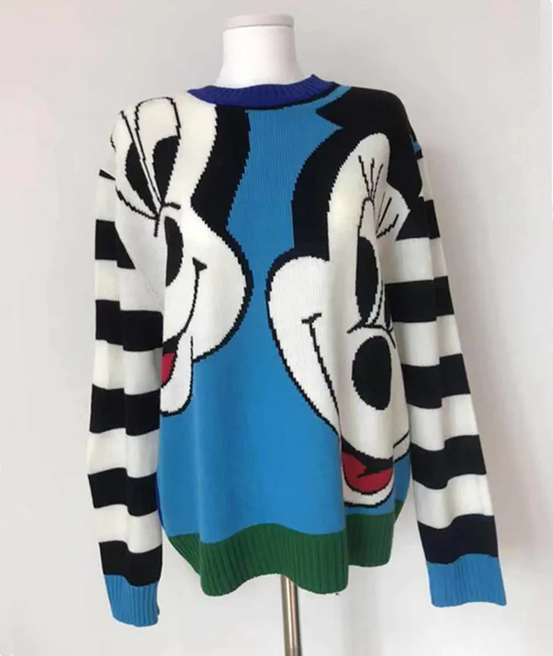 Женский свободный свитер GRUIICEEN трикотажный пуловер с круглым вырезом 4 цвета