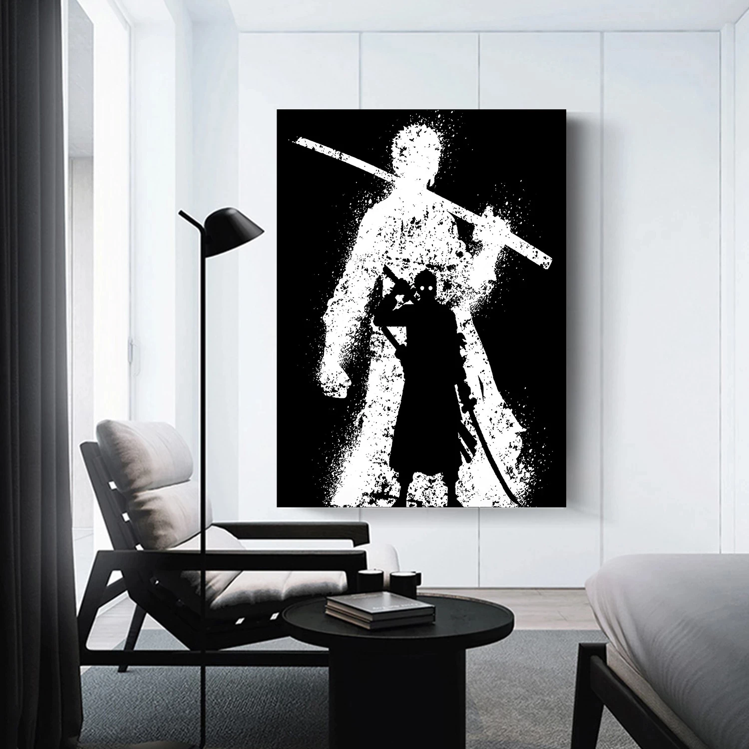 Японские картины на холсте Зоро Настенная картина цельный плакат печать