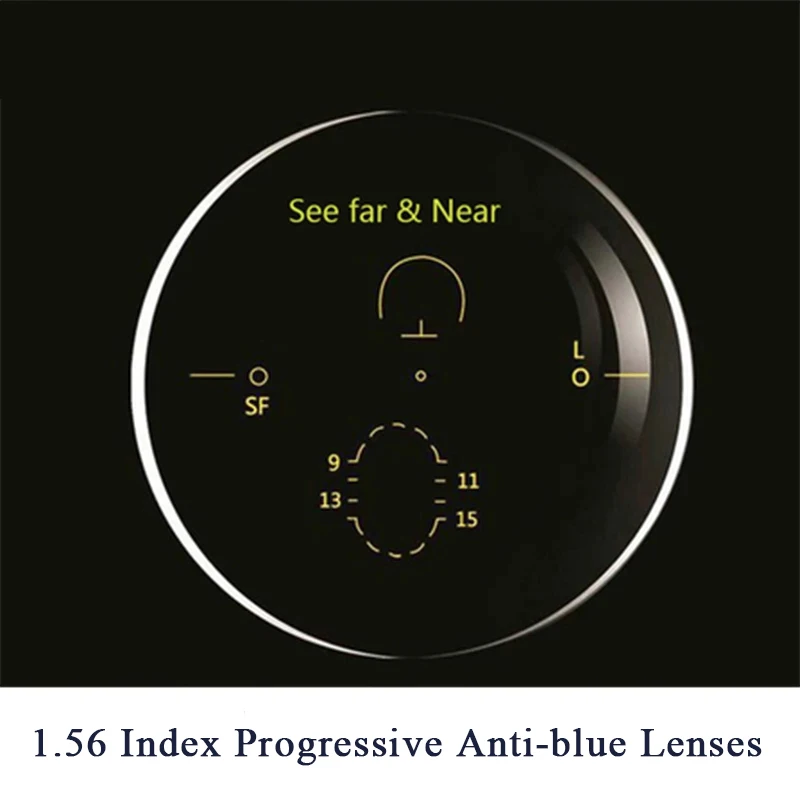 Kirka 1.56 Index Progressive Anit-blue Lenses For Prescription Glasses Can See Far and Near AST Optical Woman Eye Glasses Lenses