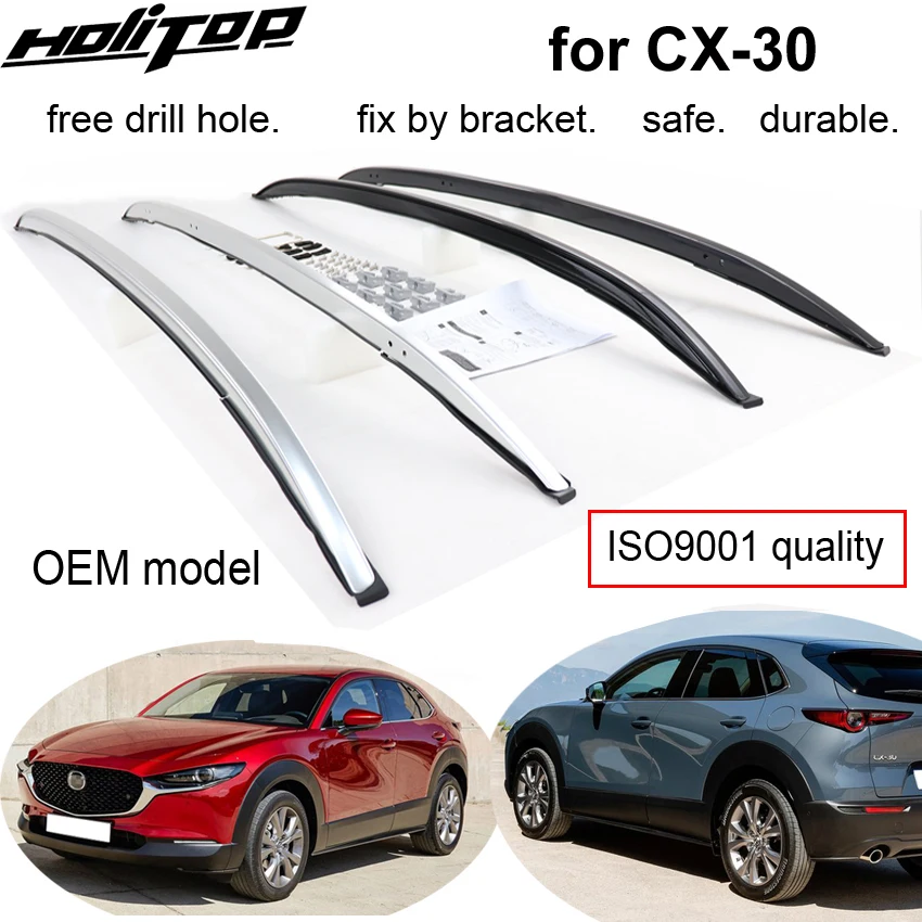 OE направляющая на крышу багажника для Mazda CX 30 CX30 2020 2021 окисленный алюминий