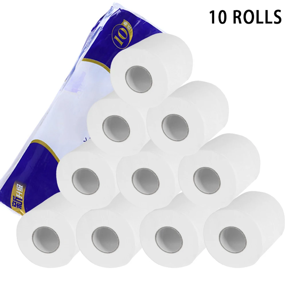 

2019 3-Layer Paper Towels Roll Toilet Roll Tissue Smooth Toilet Paper 10/20pcs New