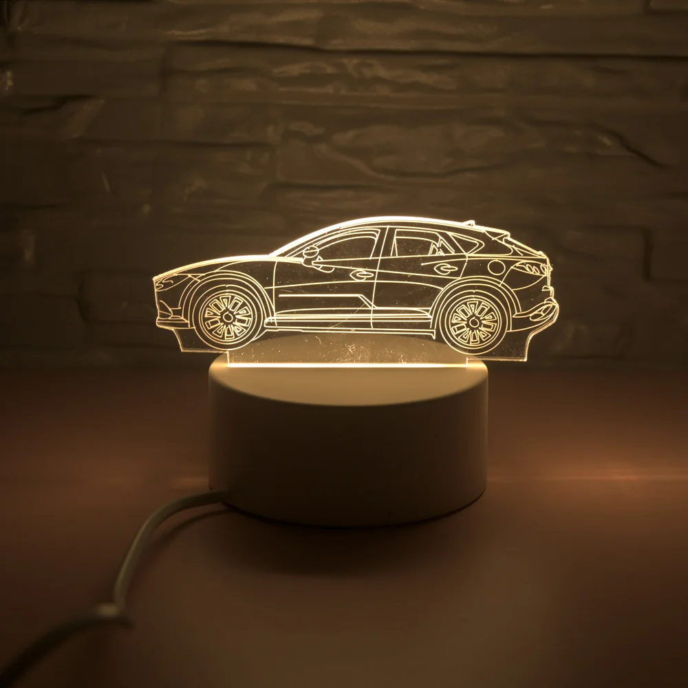 Новейшая креативная Светодиодная лампа Санта-Клауса 3D светодиодный оригинальная Ночная подсветка Иллюзия Ночная лампа 3D иллюзия Настольная лампа для дома декоративная