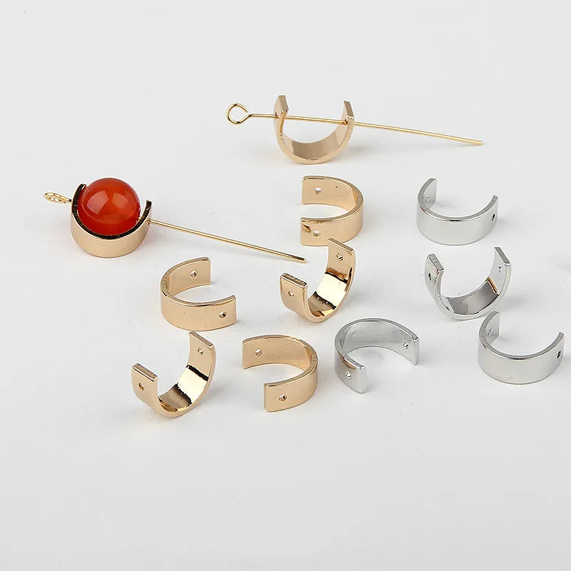 DIY Чистая медь охрана окружающей среды гальванические серьги открытые круглые с