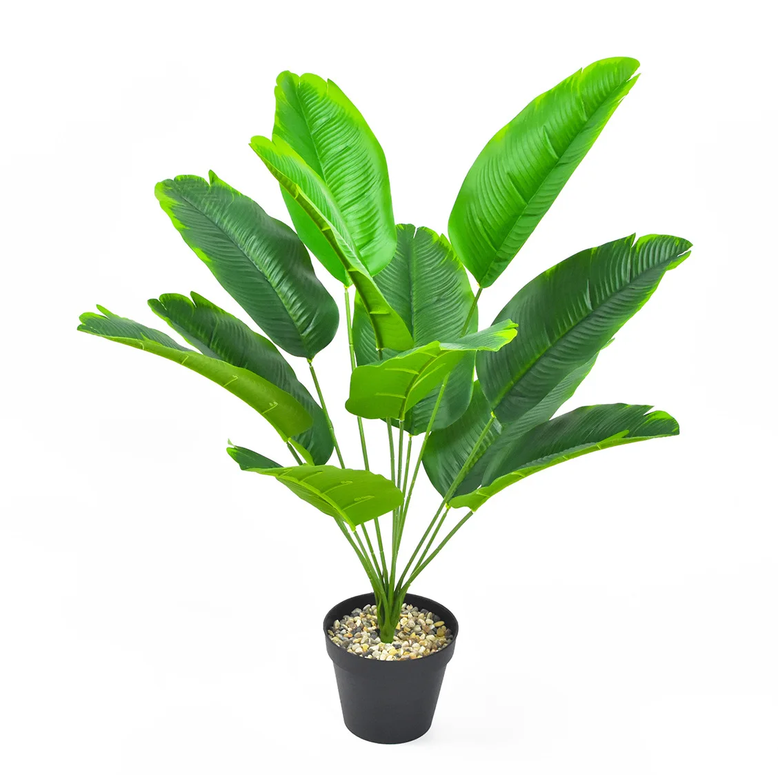 

65cm High 12-fork Simulation Green Banana Leaves, Best-selling Real Touch, High-quality, Creative Home, Window,Bonsai Decoration
