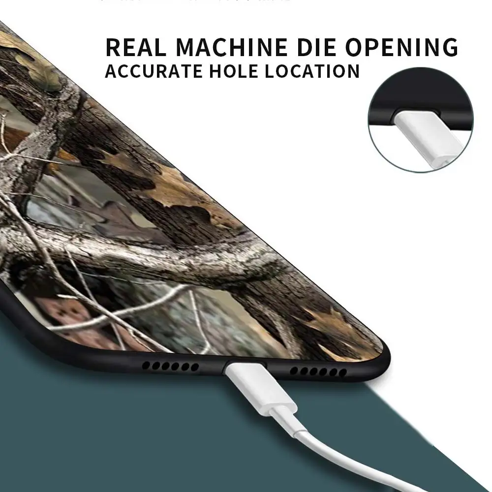 mobile phones case for apple iphone 13 11 pro max 7 8 plus 12 mini soft cover x xr xs 6 6s celular coque realtree real tree camo free global shipping