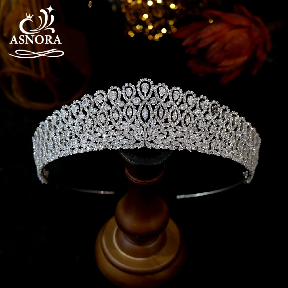 

Женская свадебная тиара с фианитом, роскошная Корона невесты, свадебные аксессуары для волос, ювелирные изделия для помолвки, тиара в подарок на день рождения принцессы
