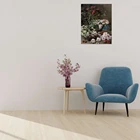 Цветные весенние цветы, рисунок на холсте, настенное искусство Клода Моне, ретро рисунок для ванной, офиса, кухни, Декор